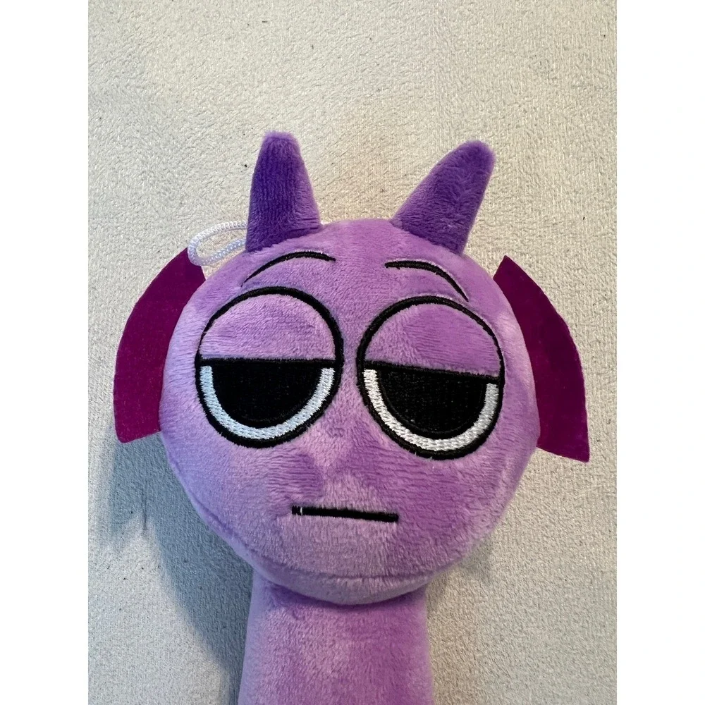 Sprunki Durple Purple Character Plush Toy Embroidered Soft Stuffed Animal